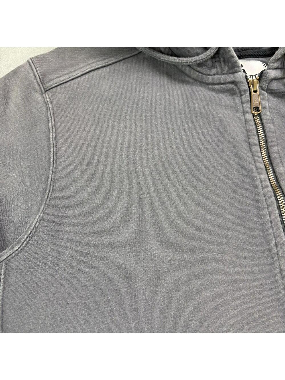 American Giant Heavyweight Zip Up Hoodie Size 2XL Gray USA Made - Picture 4 of 8